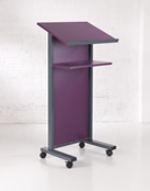 Panel Front Lectern in Purple